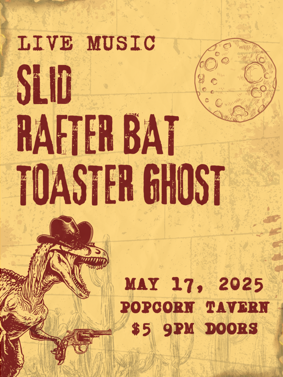 Yellow Vintage Rock Music Poster